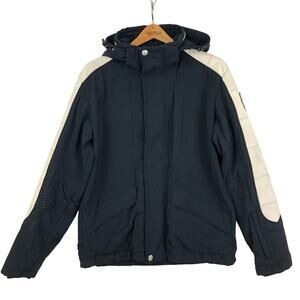 VIST Men's 412 Atlas Ski Jacket SZ LG BLK/White WB-400 Schoeller Fabric GUC